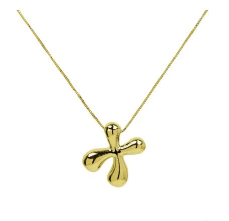 The Goldie - Bubble Initial necklace