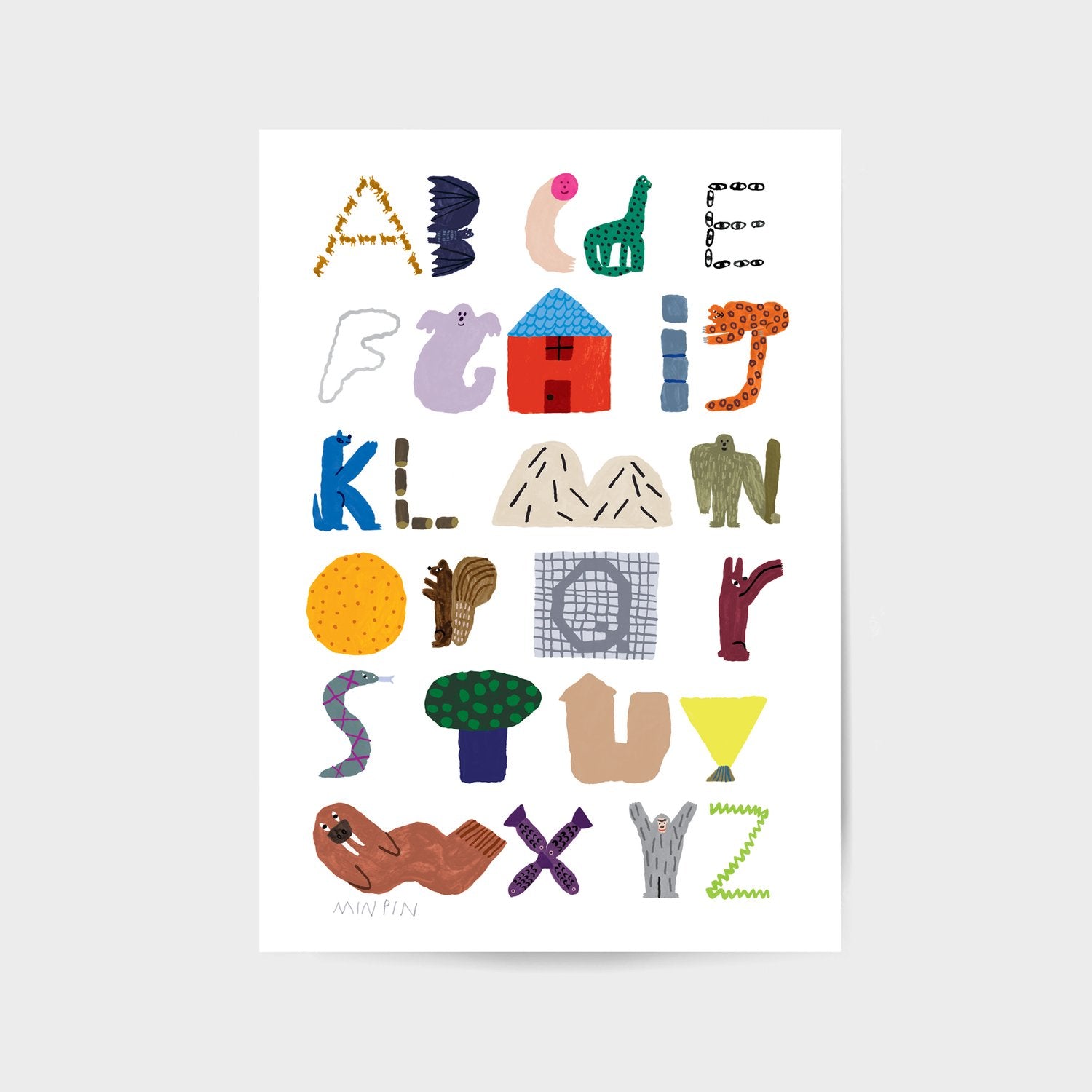 Typeface Art Print A3-Art-Little Fish Co.