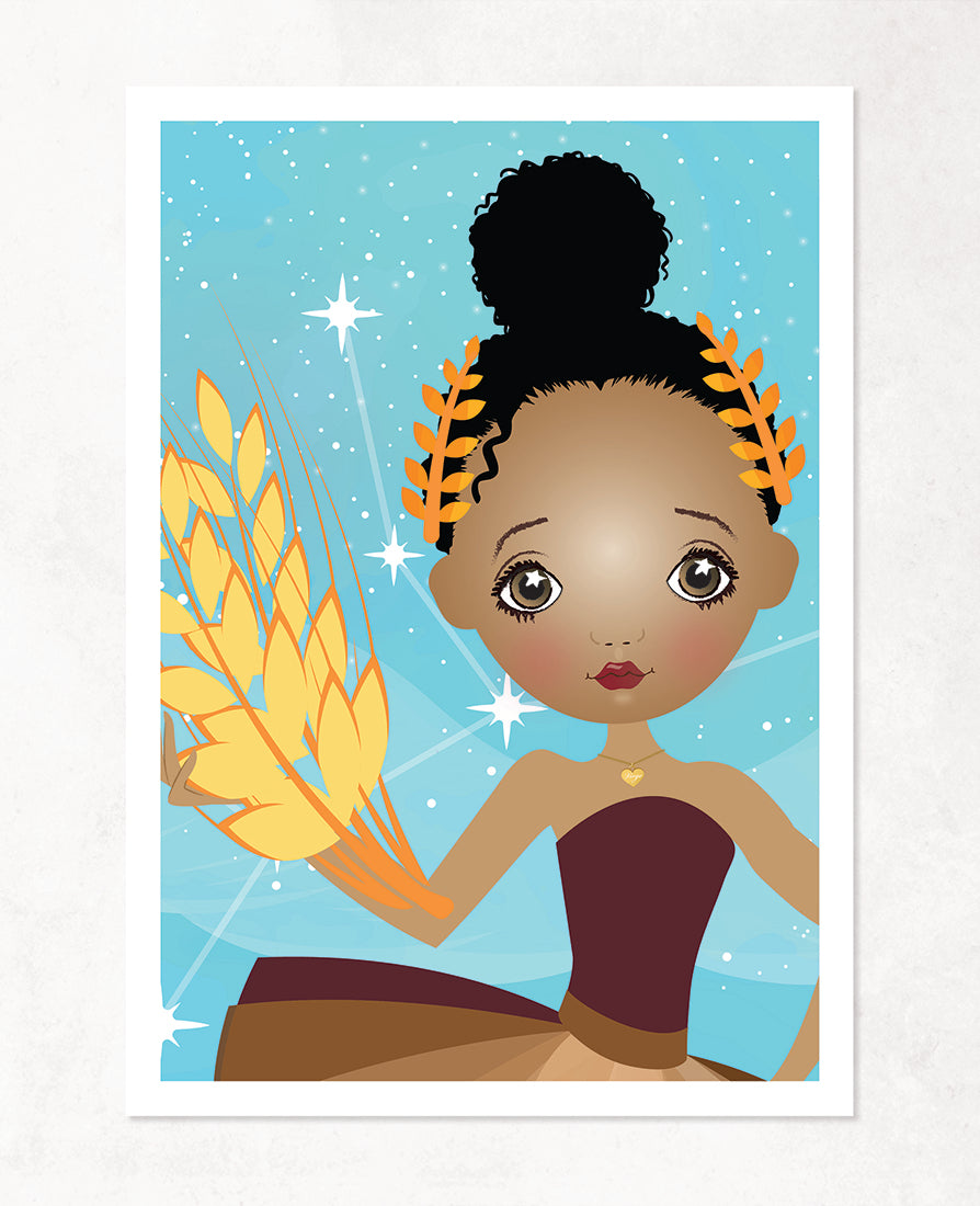 Virgo 'Theora' Print-Little Fish Co.