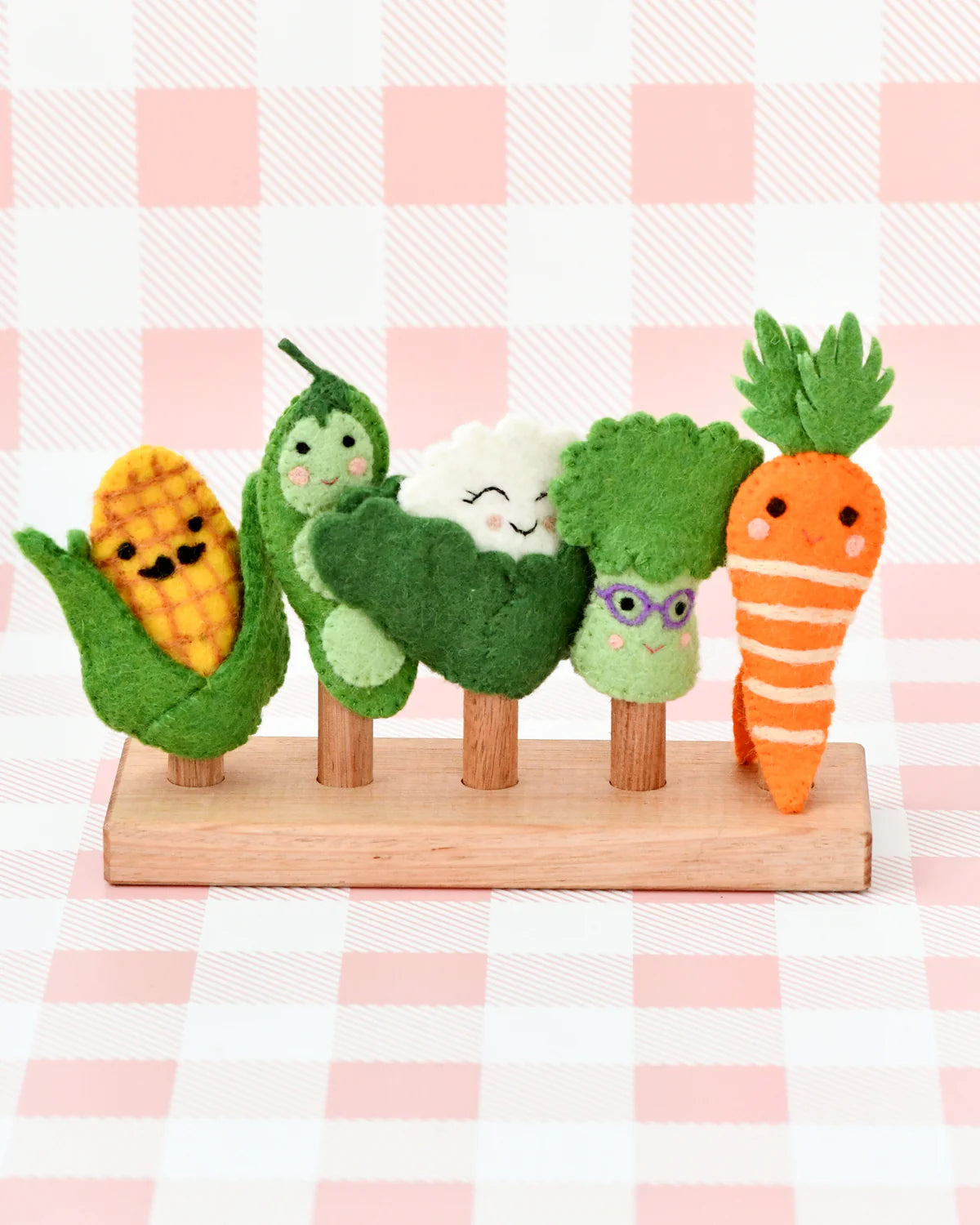 Felt Veggies Finger Puppet Set-Little Fish Co.