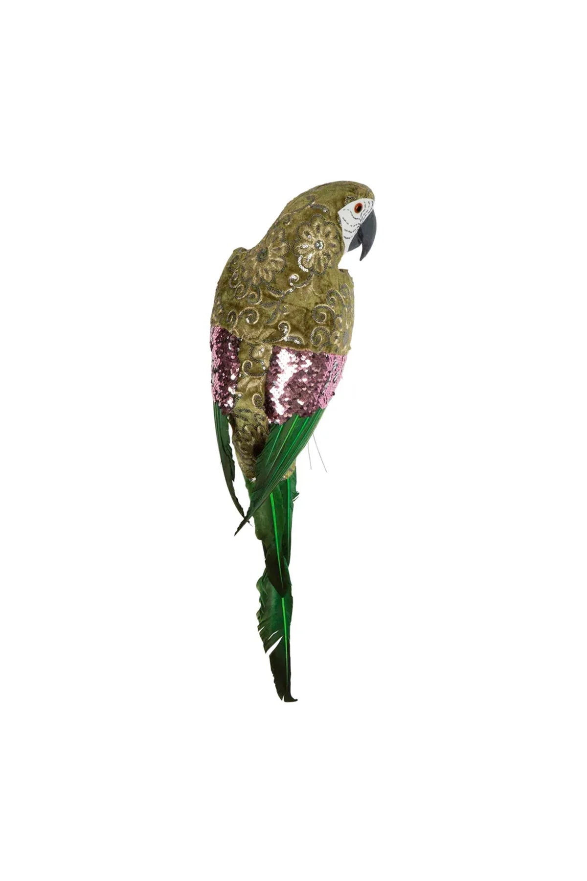 Elton King Parrot olive/pink sequin-Top 30 Christmas-Little Fish Co.