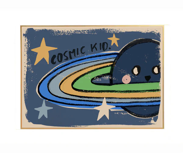 Cosmic Kid Poster 50cm x 70cm-Little Fish Co.