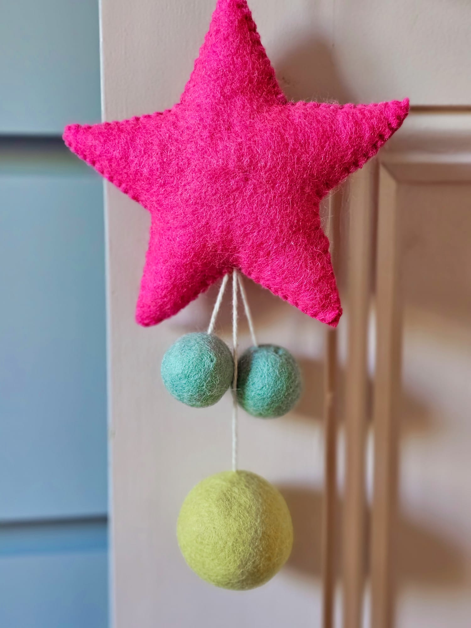 Hot Pink star with Mint and Yellow balls-Fun-Little Fish Co.