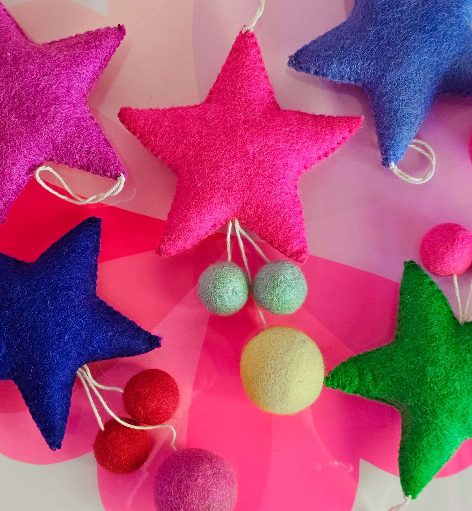 Cornflower star with Apple and Yellow balls-Fun-Little Fish Co.