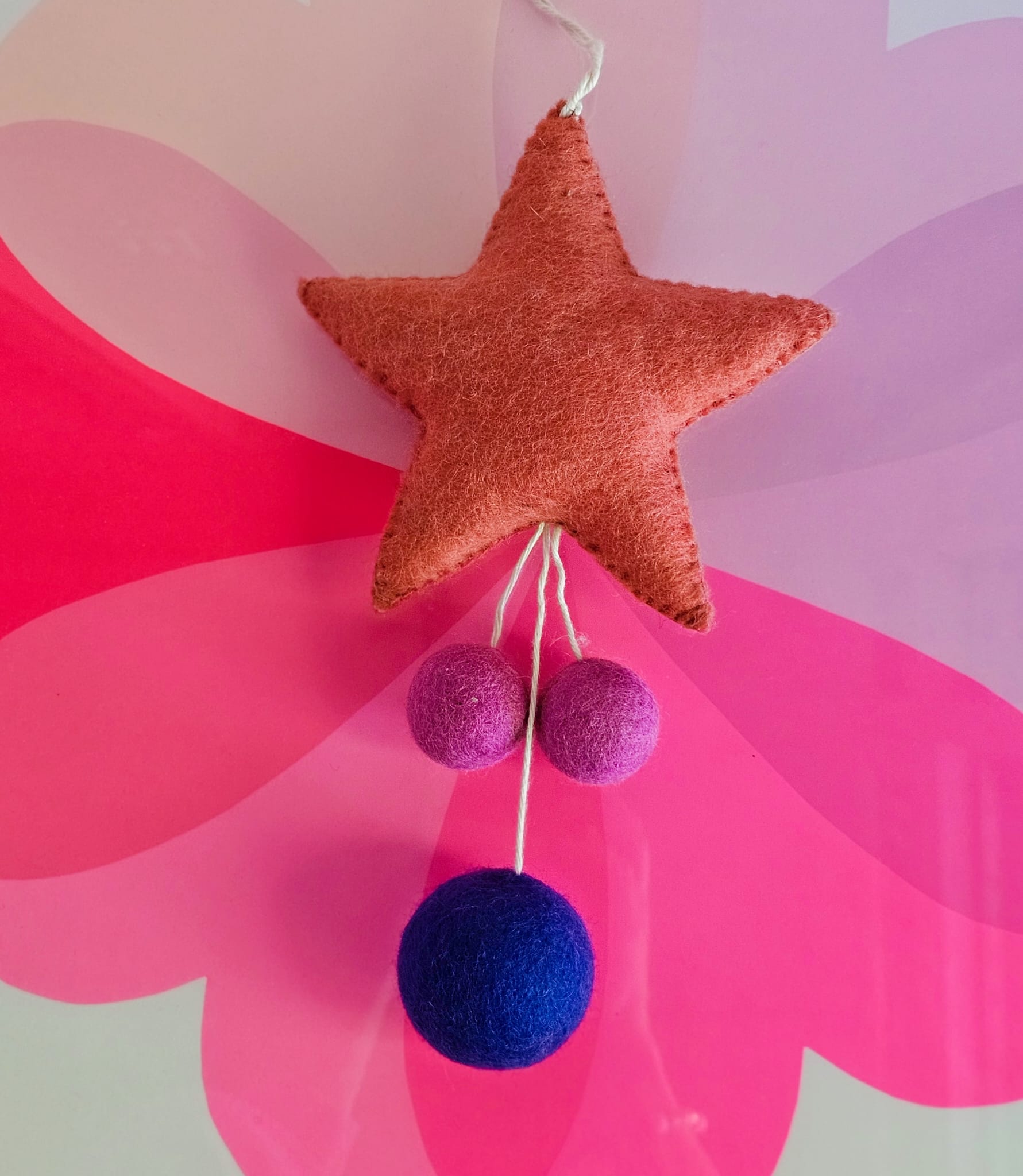 Watermelon star with Orchid and Cobalt balls-Fun-Little Fish Co.