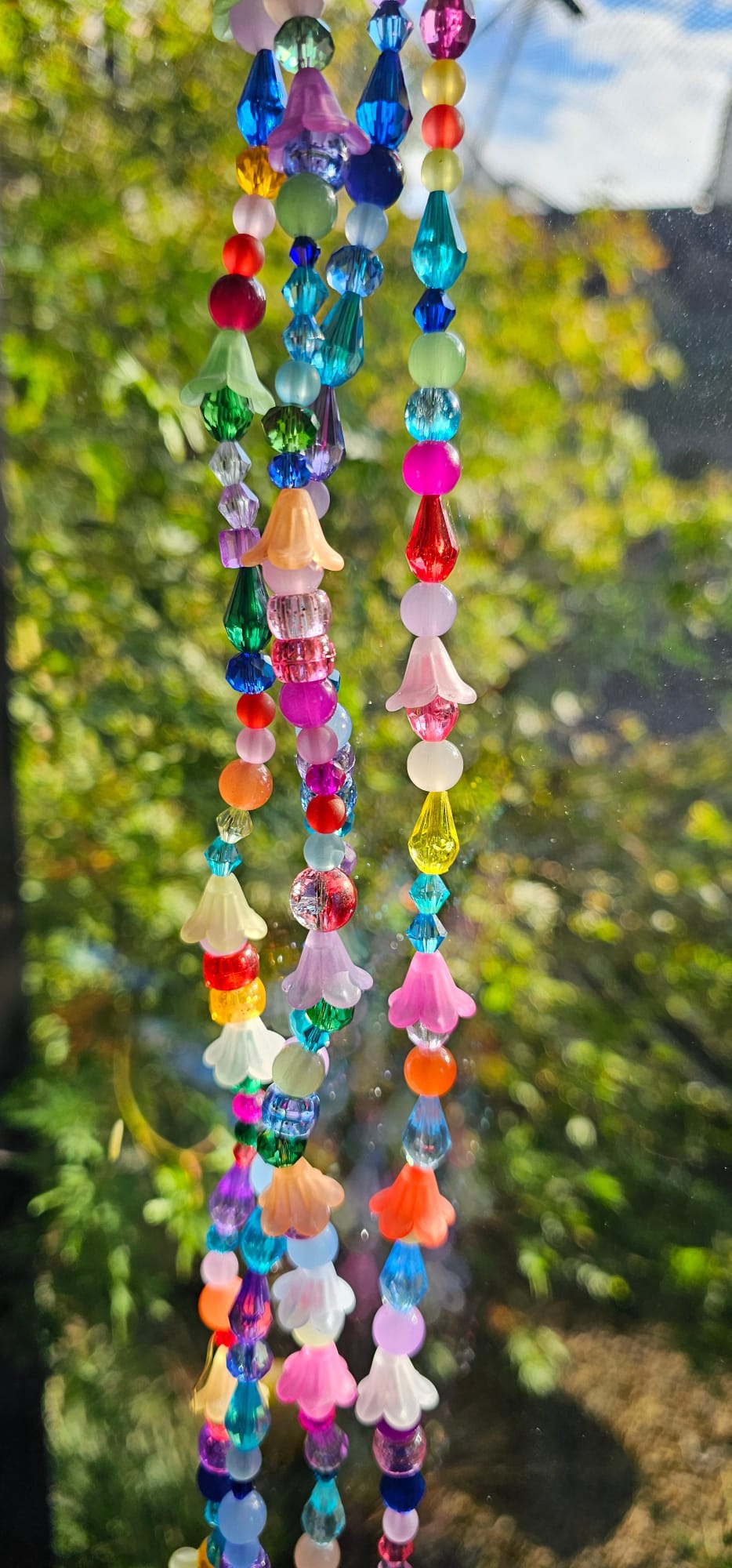 Hand made beaded sun catches