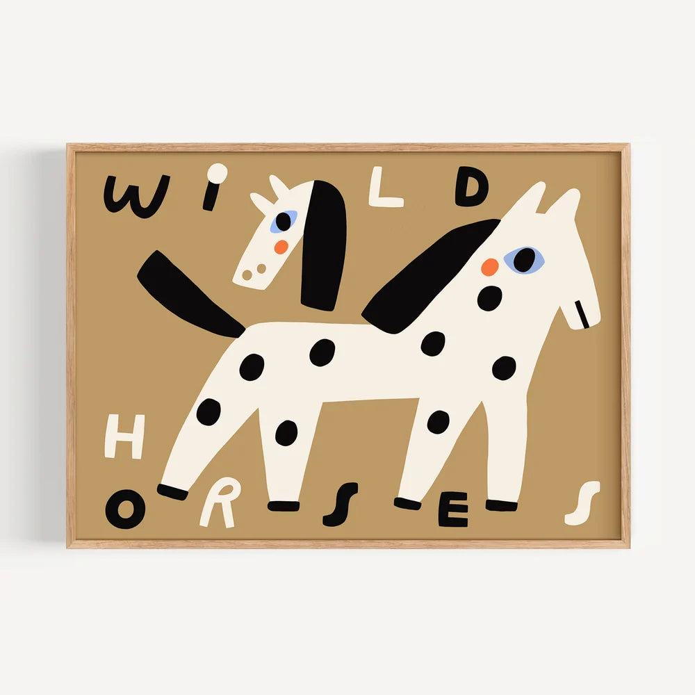 Wild Horses art Prints-Little Fish Co.