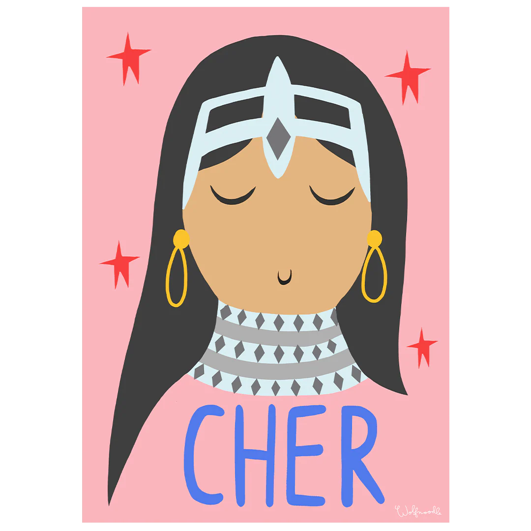 Wolfnoodle Cher print-Little Fish Co.