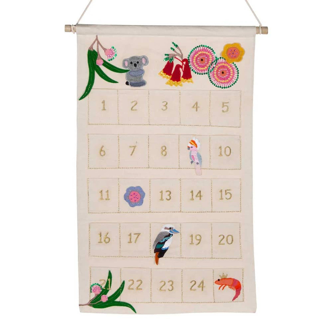 Native Australian Applique Advent Calendar-Fun-Little Fish Co.