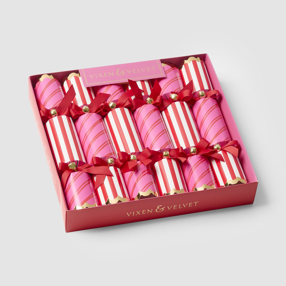 Carnival Stripe crackers Red / Pink