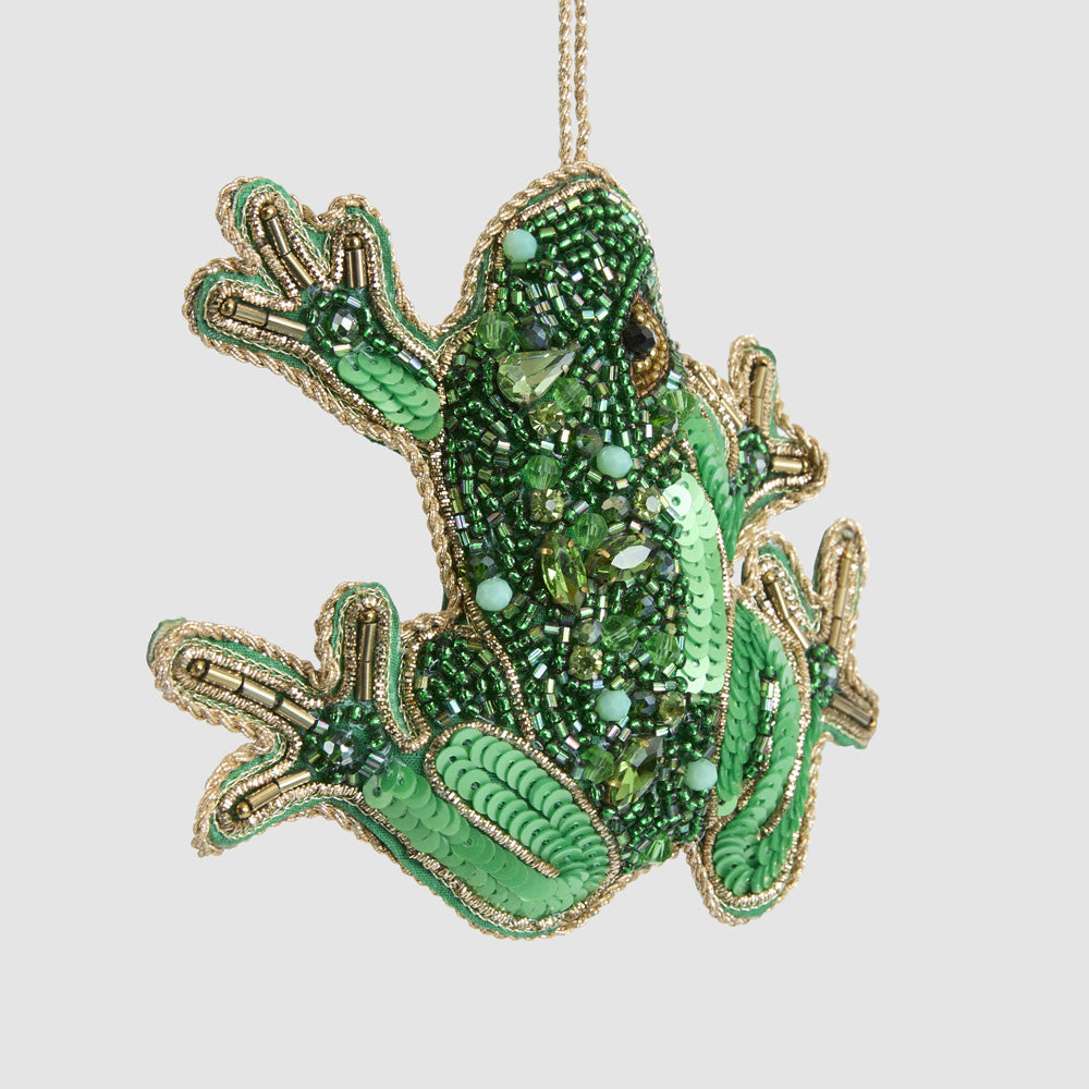 Dainty Green Tree frog  tree decoration
