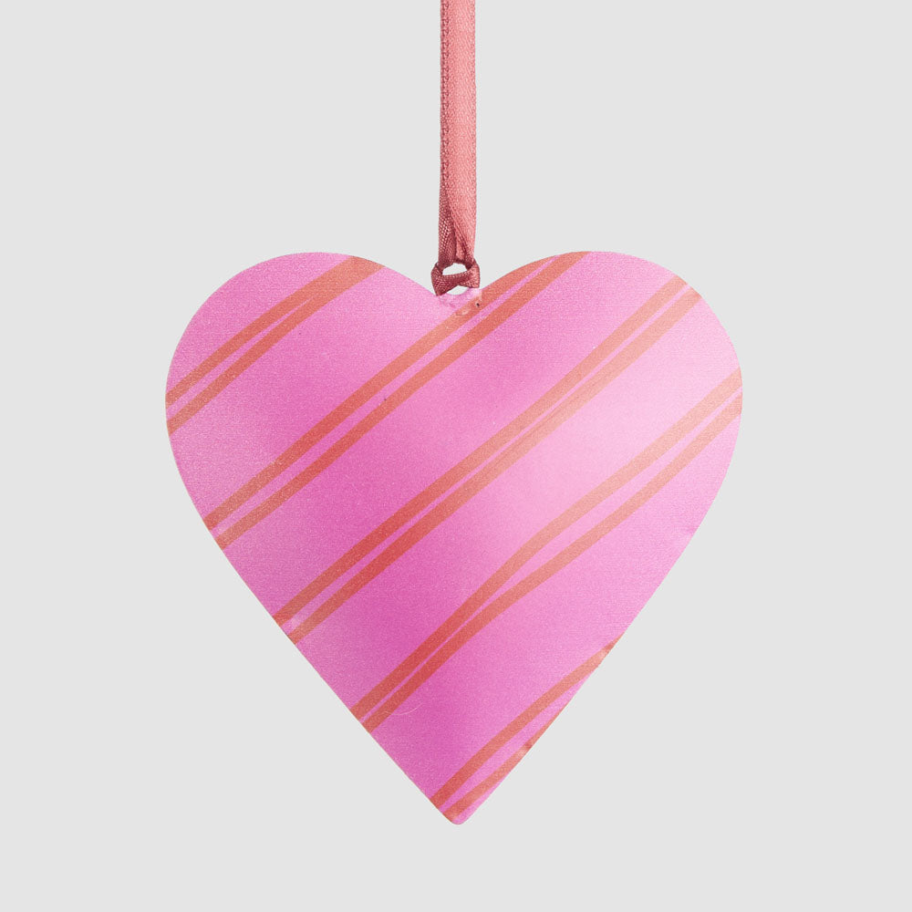 Joy Hand Painted Heart Tree decoration