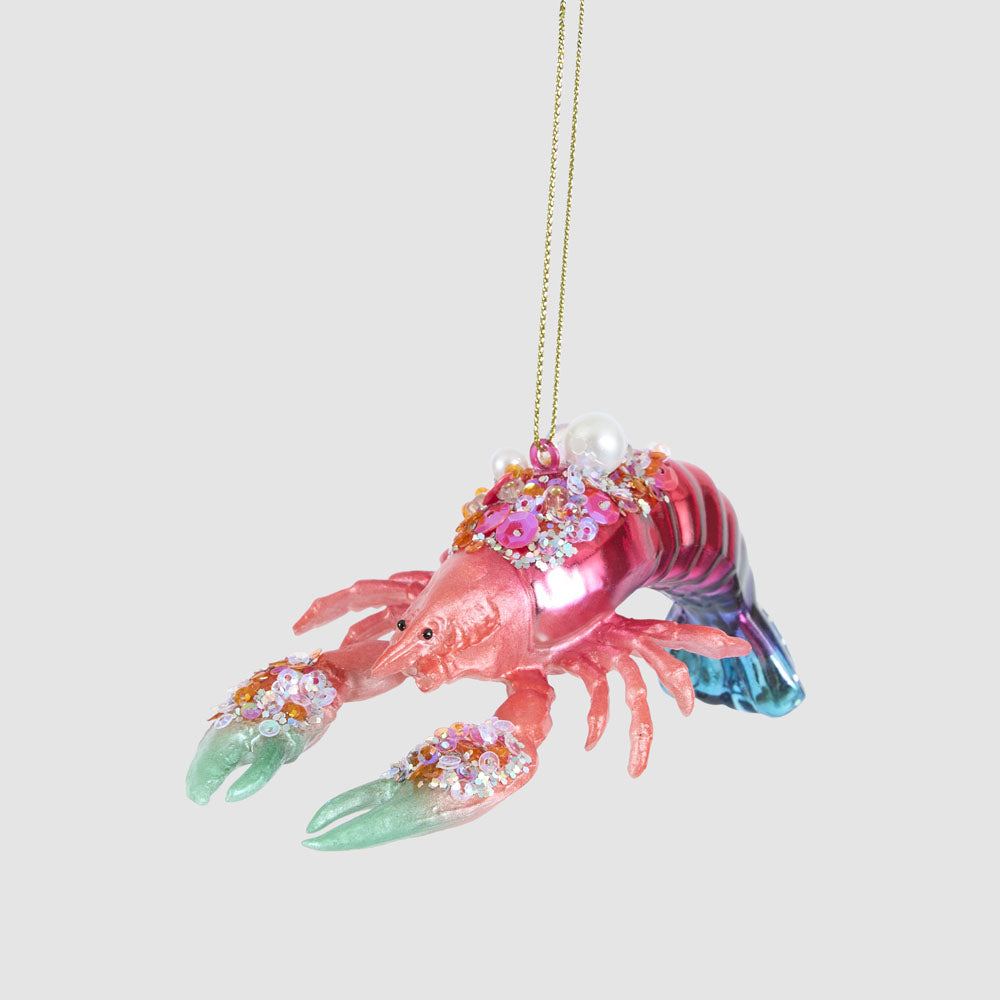 Carnival shimmer lobster tree decoration