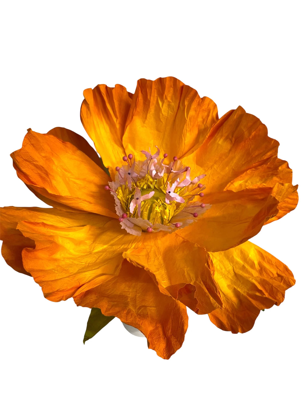 Handmade Paper Dancing flower - Yellow
