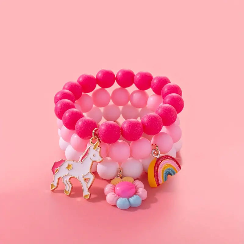 Rose Charm bracelet set - Kids-Little Fish Co.