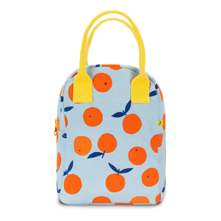 Machine washable Zipper lunch bag - Oranges