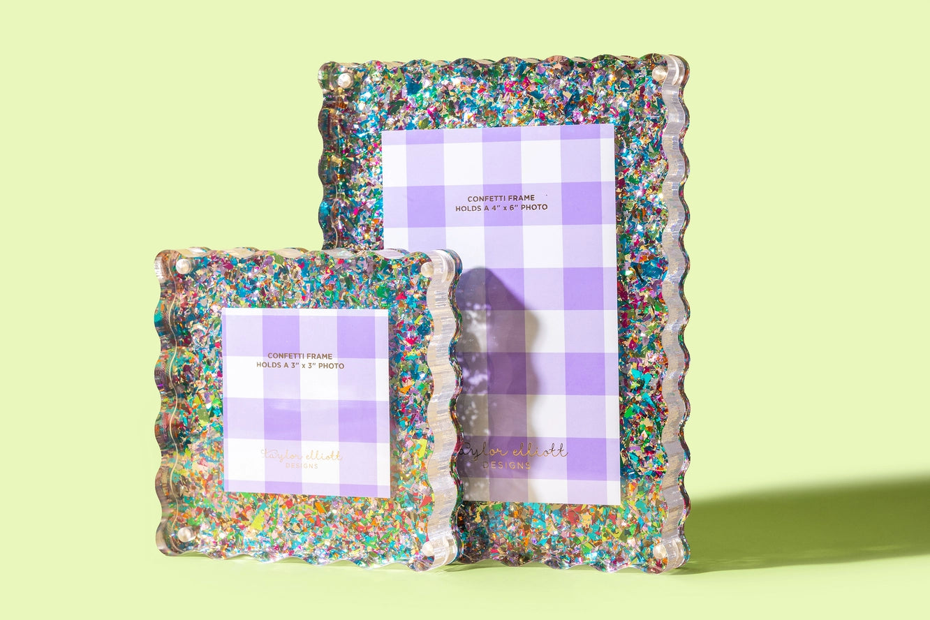 Medium picture frame - colorful confetti-New Arrivals-Little Fish Co.