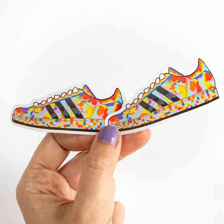 Rainbow sneaker sticker-New Arrivals 2025-Little Fish Co.