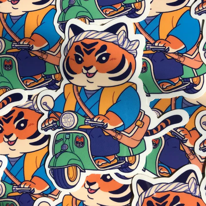 Brioche Vespa vinyl sticker-New Arrivals 2025-Little Fish Co.