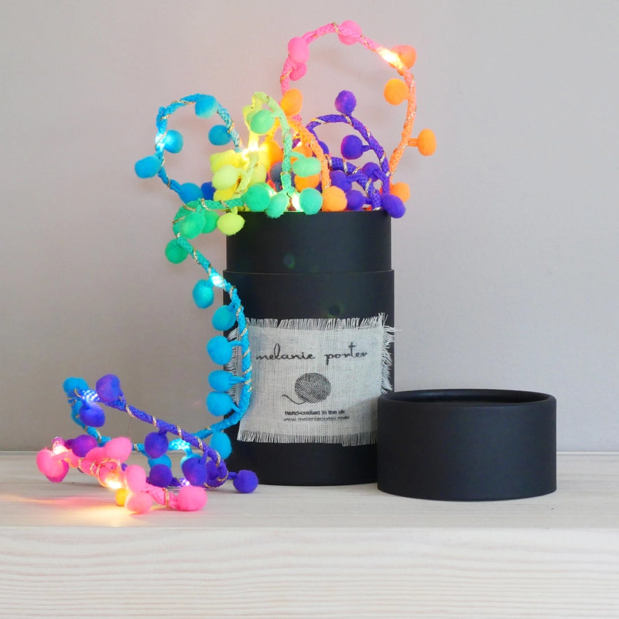 Pom Pom Fairy lights strings-Little Fish Co.