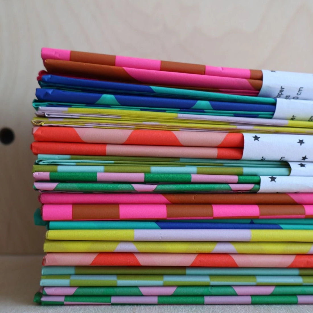 Luxury Patterned Tissue Paper Gift Wrap | Flouro Pink/Lilac-Little Fish Co.