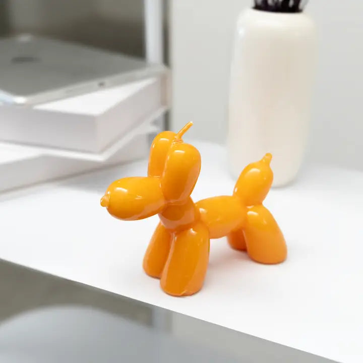 Orange Balloon dog Candle-Top 30 Party-Little Fish Co.