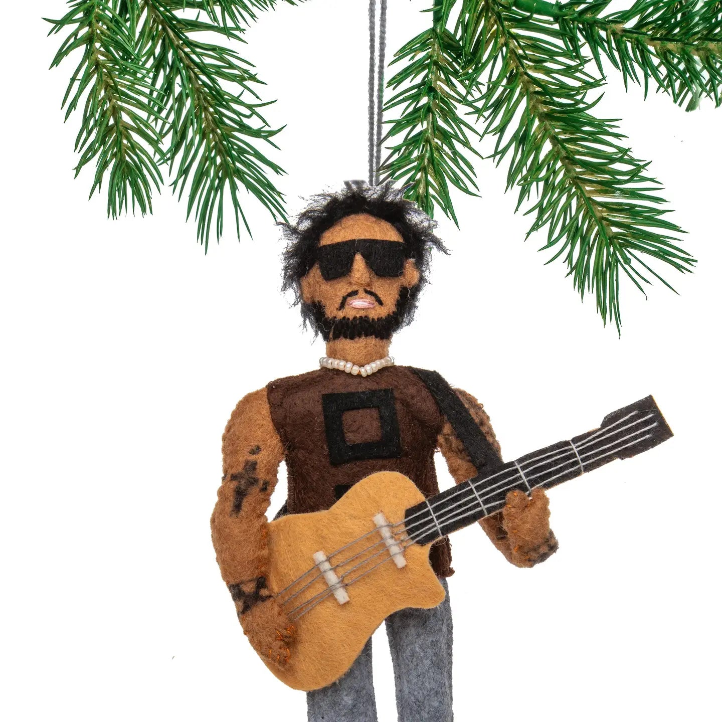 Lenny Kravitz Ornament-Top 30 Christmas-Little Fish Co.