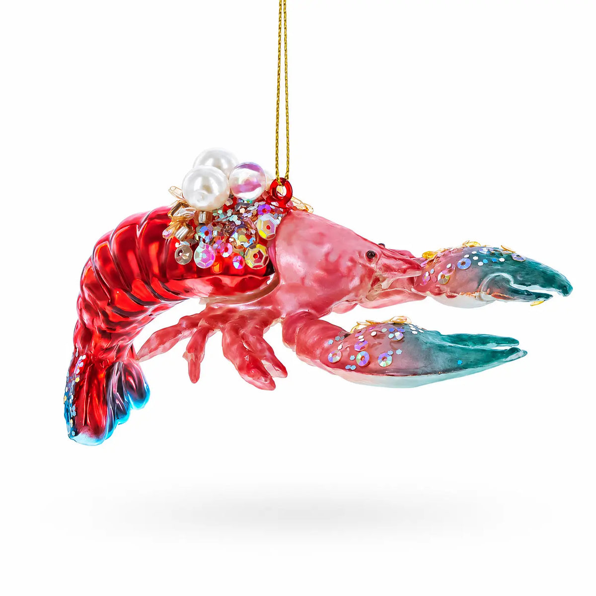 Glam Lobster ornament handcrafted