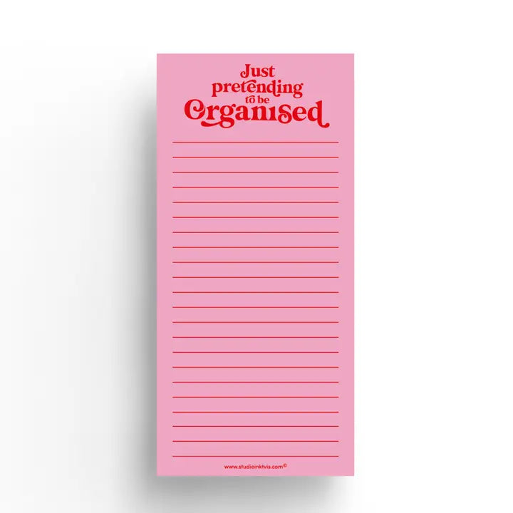 Just pretending to be organized note pad-Little Fish Co.