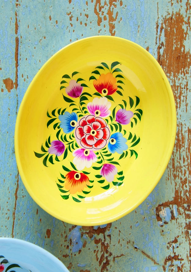 Hand painted trinket dish - colors selected at random-Little Fish Co.
