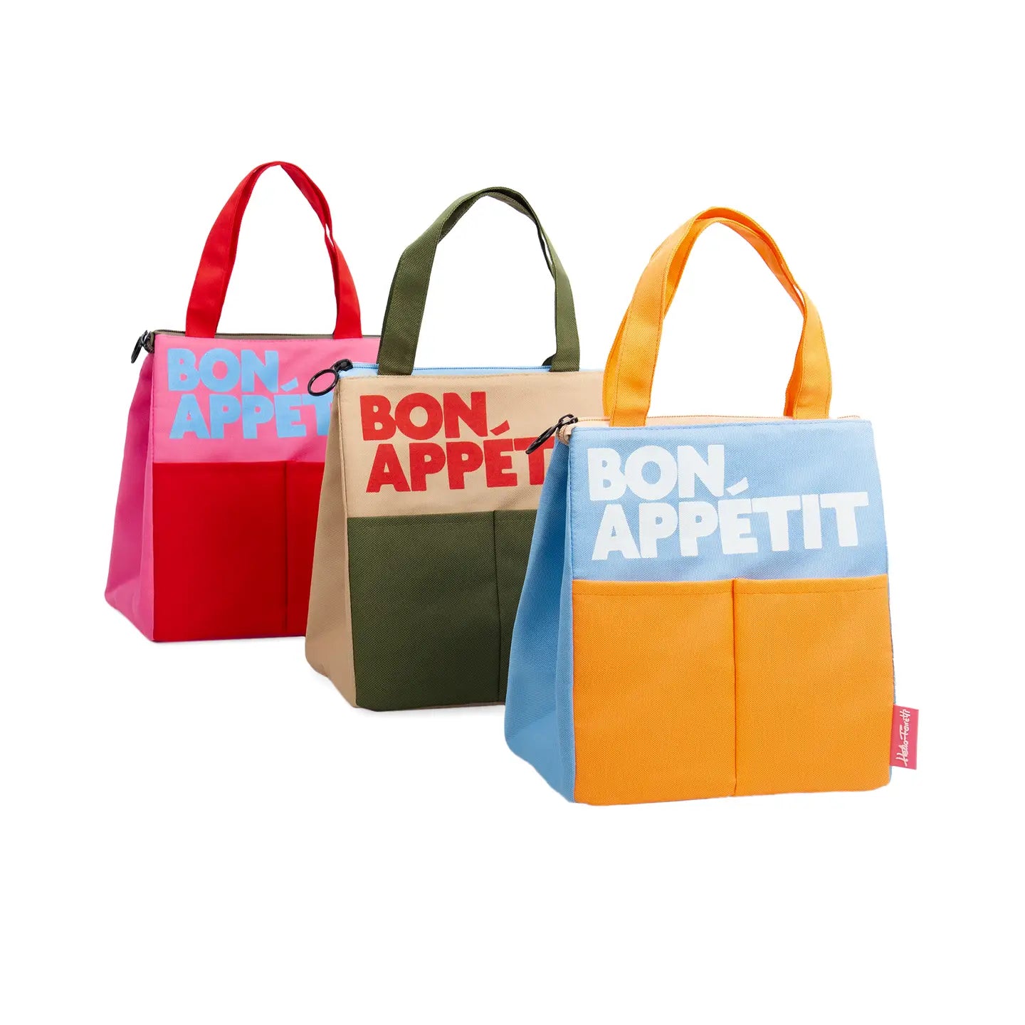 Red Bon Appétit Lunch Bag-top 30 back to school-Little Fish Co.