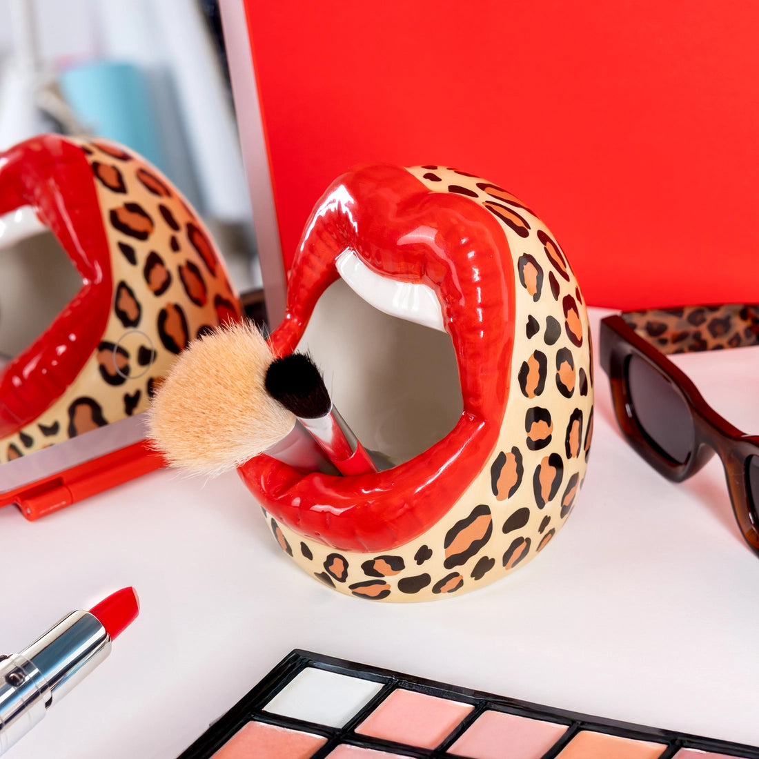 Leopard Lips Ashtray / Container