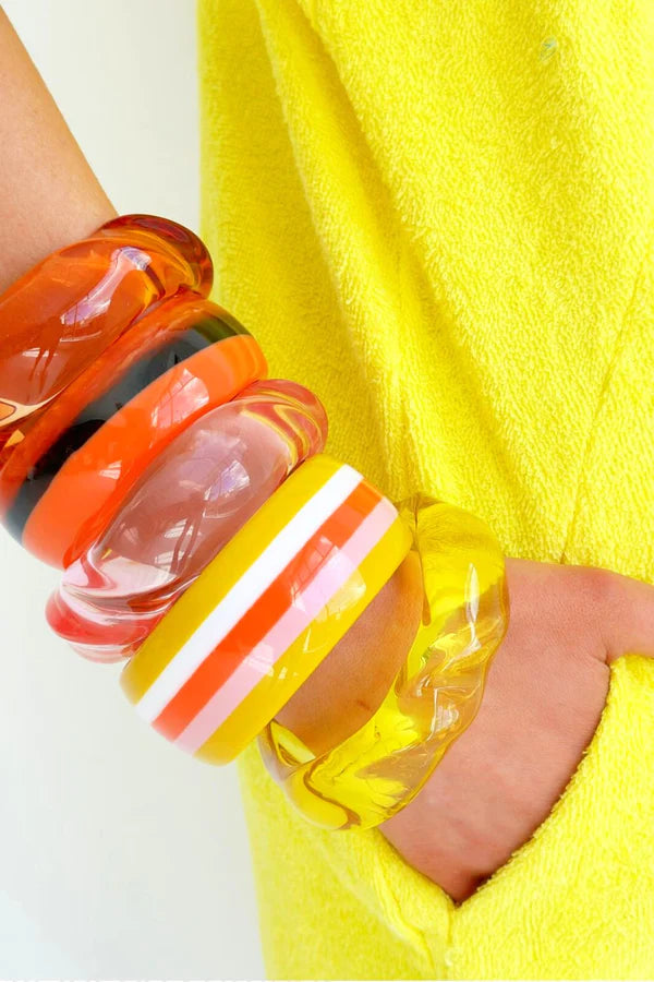 Jelly Bangle - Rose-Apparel & Accessories-Little Fish Co.