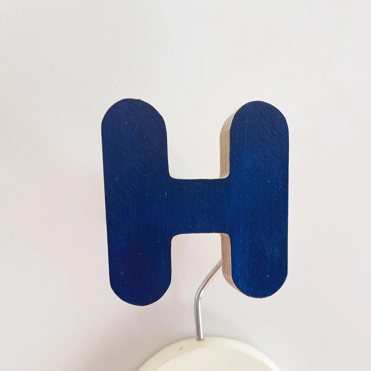 Knobbly Wall Hook - Navy 'H'