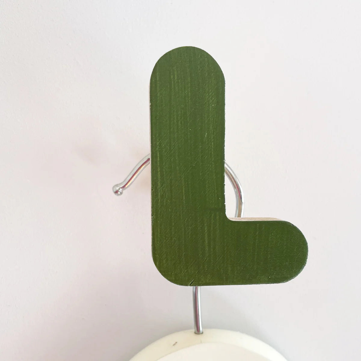 Knobbly Wall Hook - Khaki 'L'