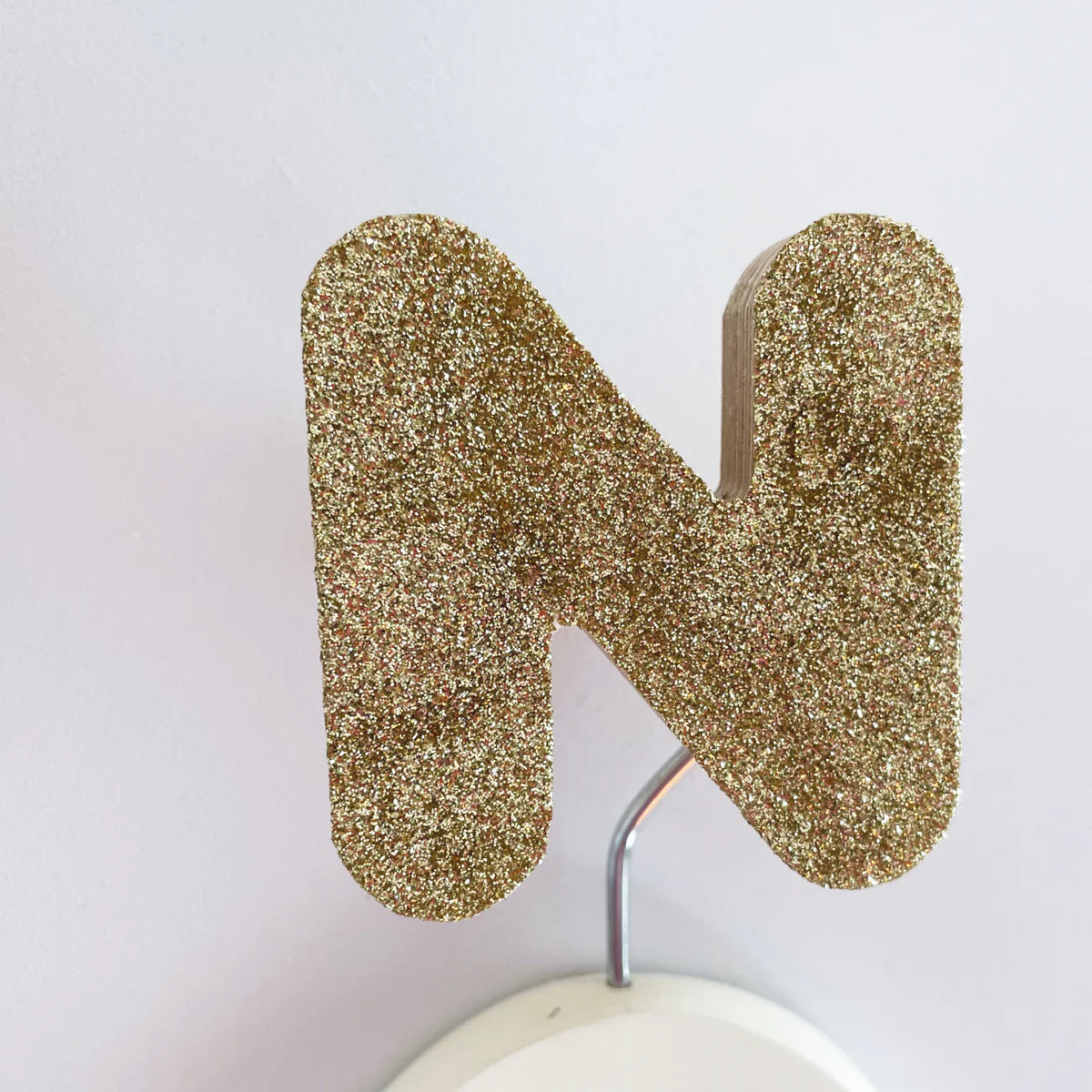 Knobbly Wall Hook - Gold Glitter 'N'-Wall Hooks-Little Fish Co.