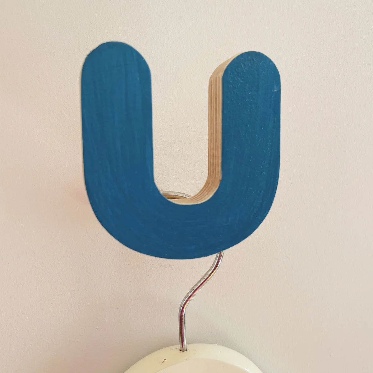 Knobbly Wall Hook - Blue-Wall Hooks-Little Fish Co.