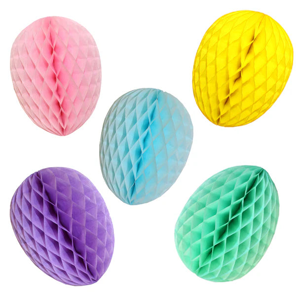 6 Inch honeycomb egg - colours various-Little Fish Co.