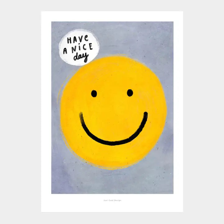 Have A Nice Day illustration A3 Art Print-Art-Little Fish Co.