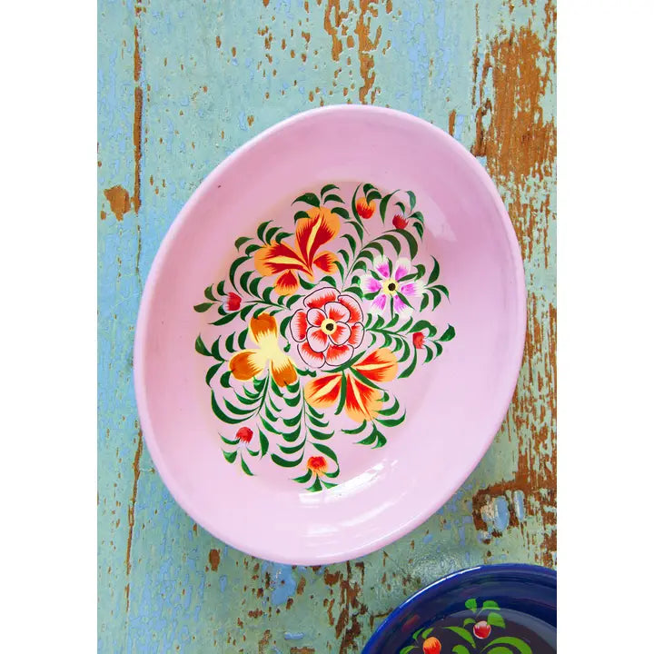 Hand painted trinket dish - colors selected at random-Little Fish Co.