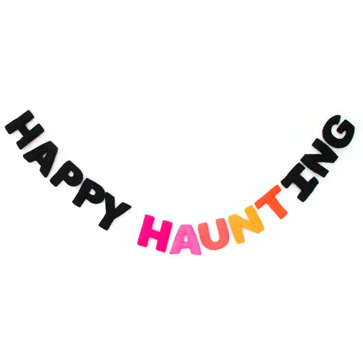 Happy Haunting Halloween Felt Garland-Little Fish Co.