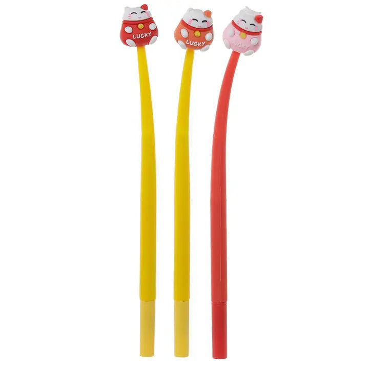 Maneki Neko Lucky Cat Fine Tip Pen-Top 30 Decor-Little Fish Co.