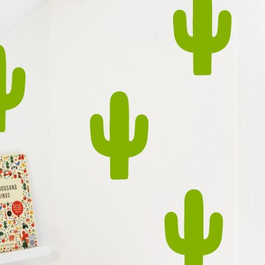 Large Cactus Wall stickers Green-Fun-Little Fish Co.