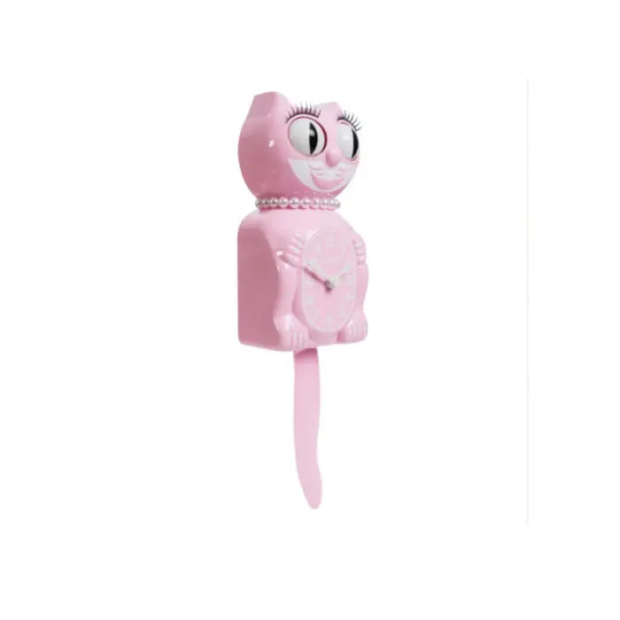 Bubblegum Pink Kit Cat Clock