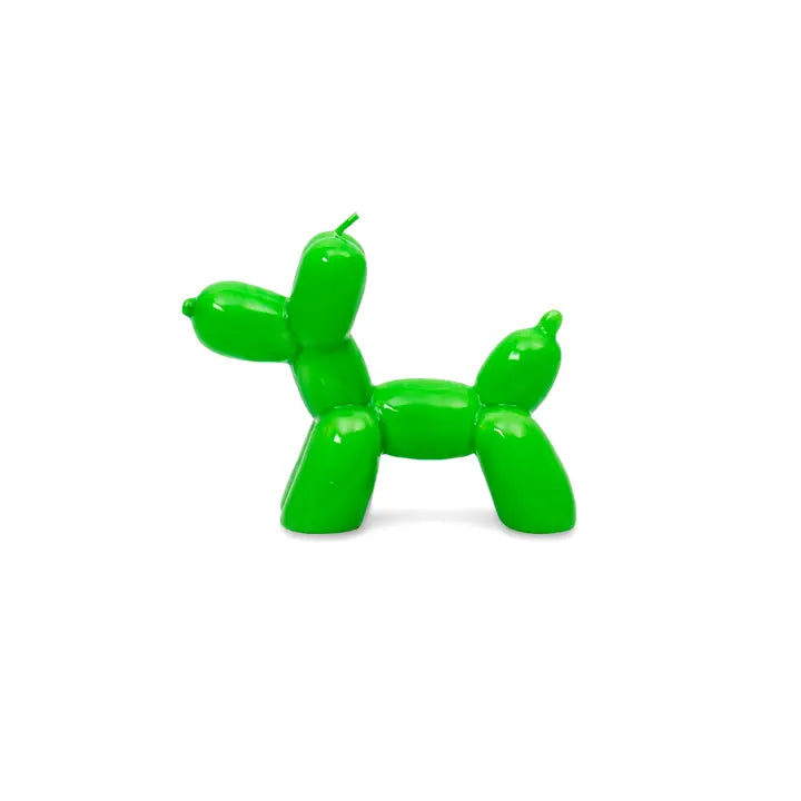 Green Balloon dog Candle-Top 30 Party-Little Fish Co.