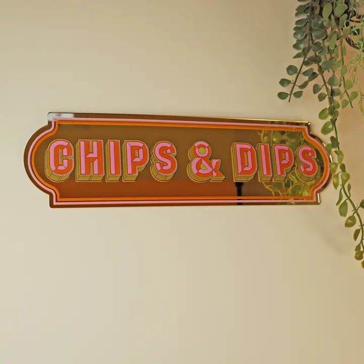 Chips and Dips Gold Mirror-Little Fish Co.