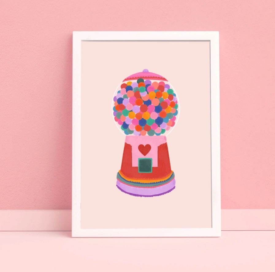 Rainbow Bubblegum Print