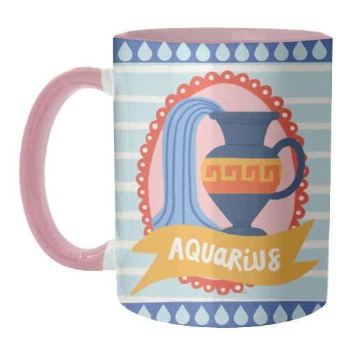 Aquarius Zodiac Mug-Little Fish Co.