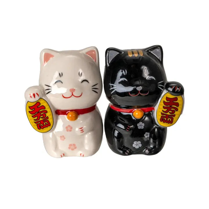Lucky Cat salt and pepper shakers-Top 30 Decor-Little Fish Co.