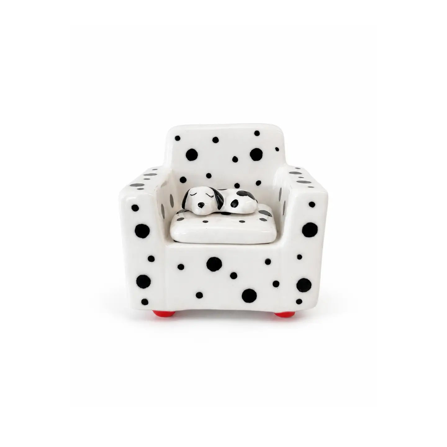 Spotty Dog on Chair trinket box